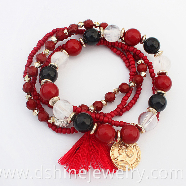 Multi Layers Beads Handmade Bracelet